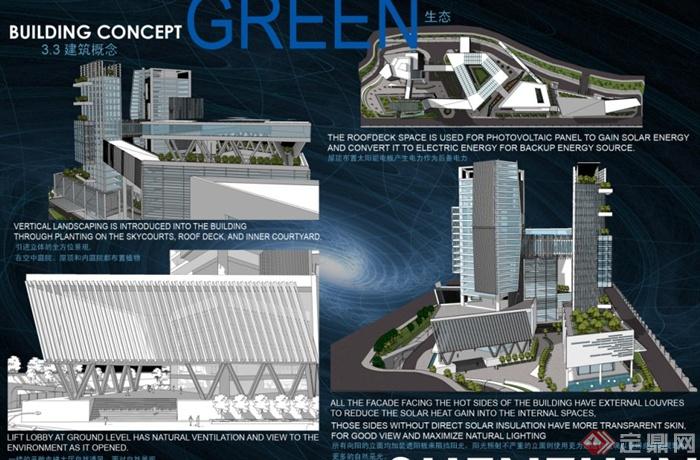某现代科技创意产业园建筑方案设计(4)