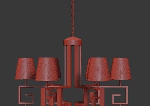 室内新中式吊灯3dmax模型