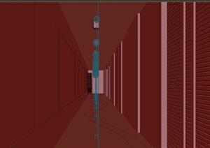 1某走廊过道装饰设计3DMAX模型