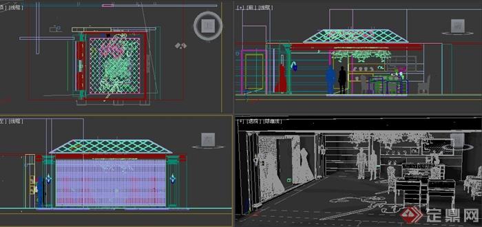 某婚纱店室内装饰设计3DMAX模型(2)