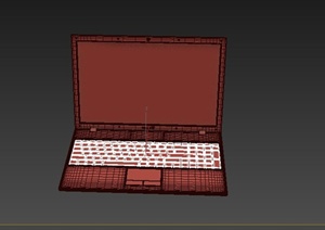 现代笔记本电脑设计3DMAX模型