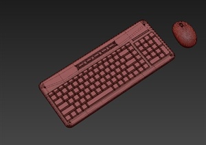 键盘和鼠标设计3DMAX模型