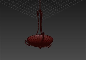 现代某倒伞形吊灯设计3DMAX模型