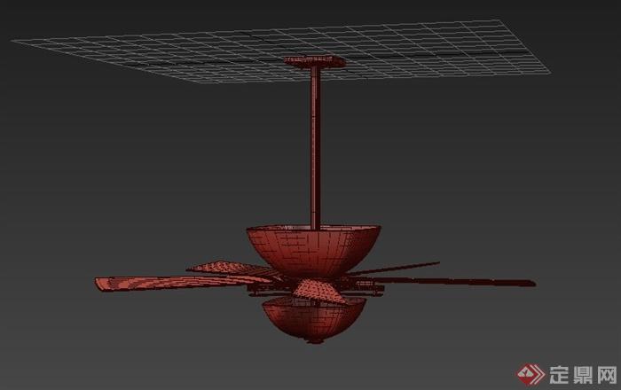 某铁制风扇设计3DMAX模型(1)