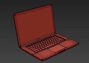 一台笔记本电脑设计3DMAX模型