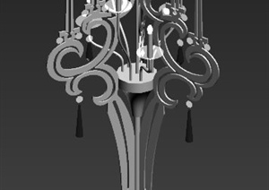 现代风格烛光灯设计3DMAX模型