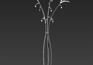 某花形落地灯设计3DMAX模型