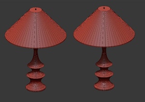 两盏台灯设计3DMAX模型