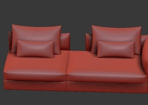 现代简约沙发设计MAX模型