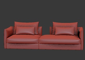 现代简约沙发3dmax模型