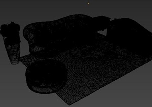 现代客厅沙发3DMAX模型