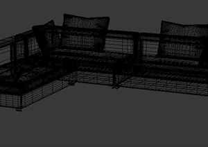 单个现代沙发3DMAX模型