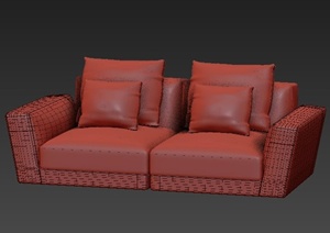 两个沙发组合设计3DMAX模型