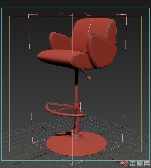 一个柜台椅设计3DMAX模型(1)