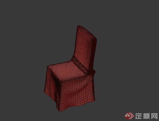 某酒店单椅设计3DMAX模型(1)
