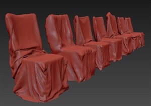 室内设计7款酒店椅子3dmax模型