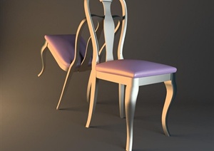 两个椅子设计3DMAX模型（带效果图）