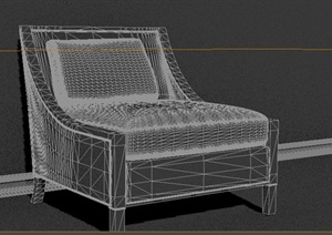 某简欧休闲椅设计3DMAX模型
