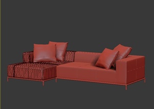 某个现代简约沙发设计3DMAX模型