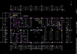 现代某奔腾科技格式办公楼施工设计CAD图