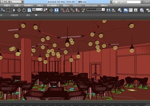 某餐厅空间装修设计3DMAX模型