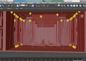 现代某公司前台大厅装修设计3DMAX模型