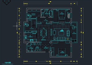 某四室两厅住宅装饰设计CAD施工图