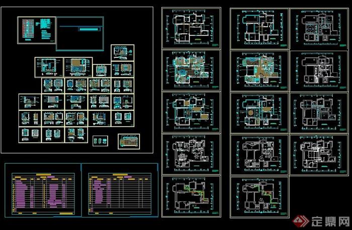 现代别墅住宅空间室内设计施工图(3)