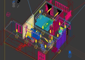 现代风格客房室内3DMAX模型