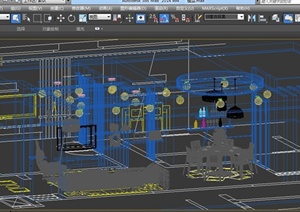 某现代简约风格住宅室内客餐厅装修设计3DMAX模型