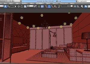 某现代简约风格单身公寓室内装修设计3DMAX模型