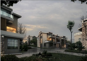 某别墅建筑和景观设计PSD效果图