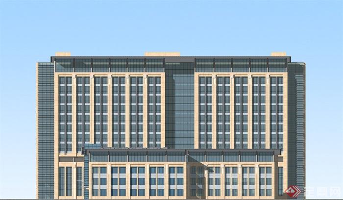 某现代500床综合医院建筑设计CAD方案图、SU模型与JPG文本(2)