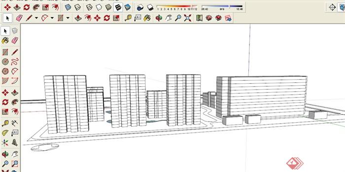 某现代500床综合医院建筑设计CAD方案图、SU模型与JPG文本(5)