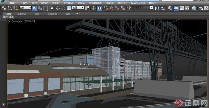 现代某中铁二局建筑设计3DMAX模型与PSD效果图(2)