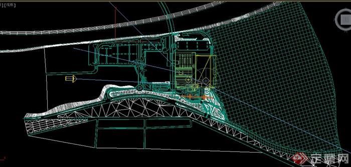 现代某中铁二局建筑设计3DMAX模型与PSD效果图(4)