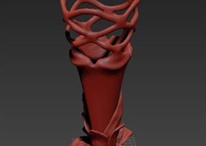 一个特色花钵设计3DMAX模型