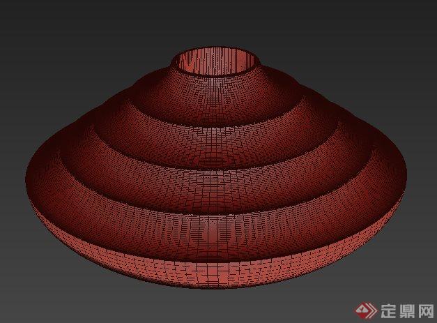 一个花钵设计3DMAX模型素材(1)