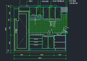 室内橱柜设计CAD立面详图