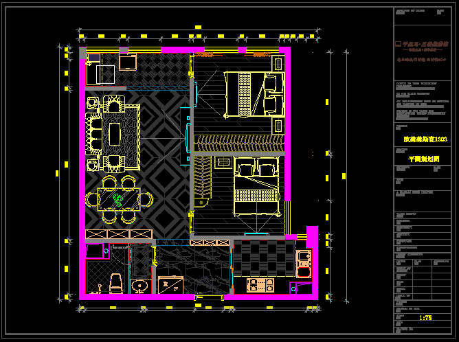 某住宅装饰设计CAD平面规划图