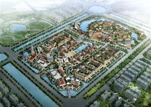 某欧式水城商业区规划设计方案文本