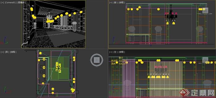 某现代商业大厅室内设计3dmax模型(2)