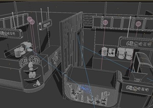 某甜品店装饰设计3DMAX模型