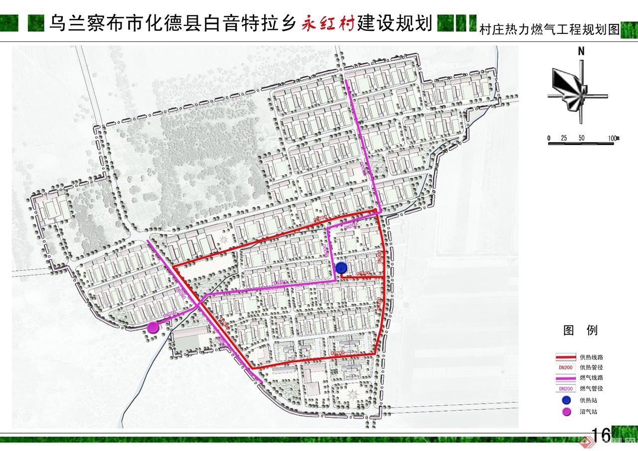 16村庄热力燃气规划图