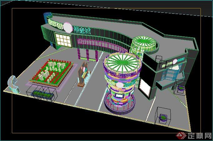 某售楼处展厅设计3dmax模型（含效果图)(2)