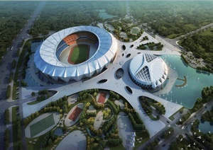 西藏拉萨文化体育中心建筑规划设计方案文本
