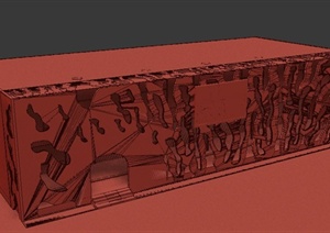 一栋售楼处建筑设计3DMAX模型