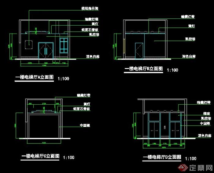 某医院一层室内设计方案图(3)
