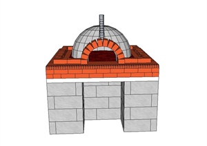 一款家用壁炉设计SU(草图大师)模型