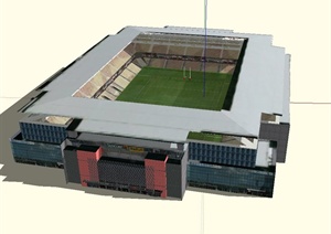 某体育场建筑设计SU(草图大师)模型